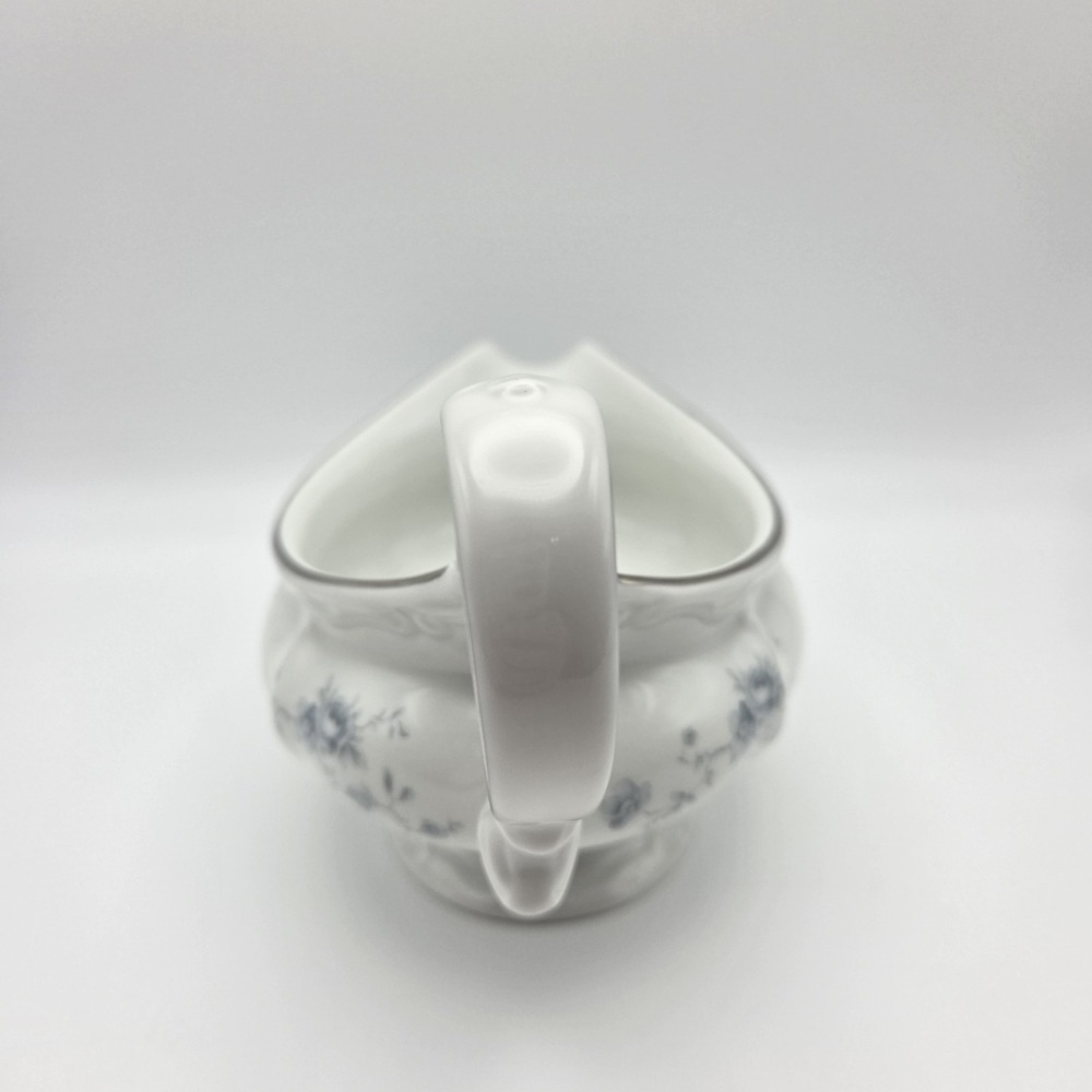 Johann Haviland Blue Garland Gravy Boat & Underplate Bavaria Germany Granny Core - Picture 6 of 13